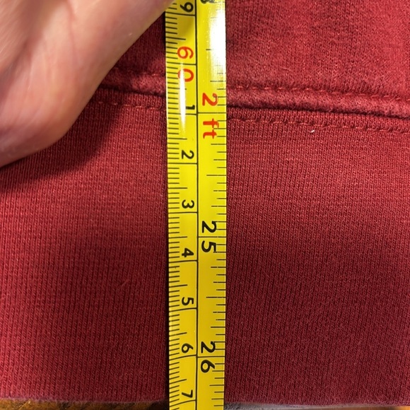 Columbia Burgundy Sweatshirt/Hoodie With Kangaroo Pockets Size M - Picture 3 of 9